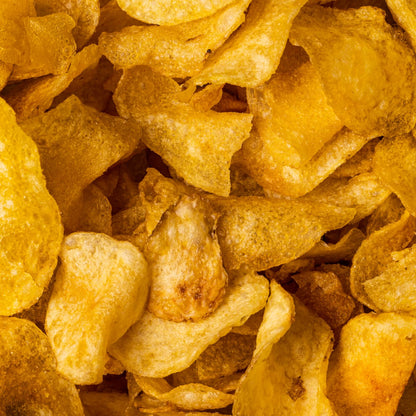 Chappy’s Australian Sea Salt kettle-cooked potato chips close up photo
